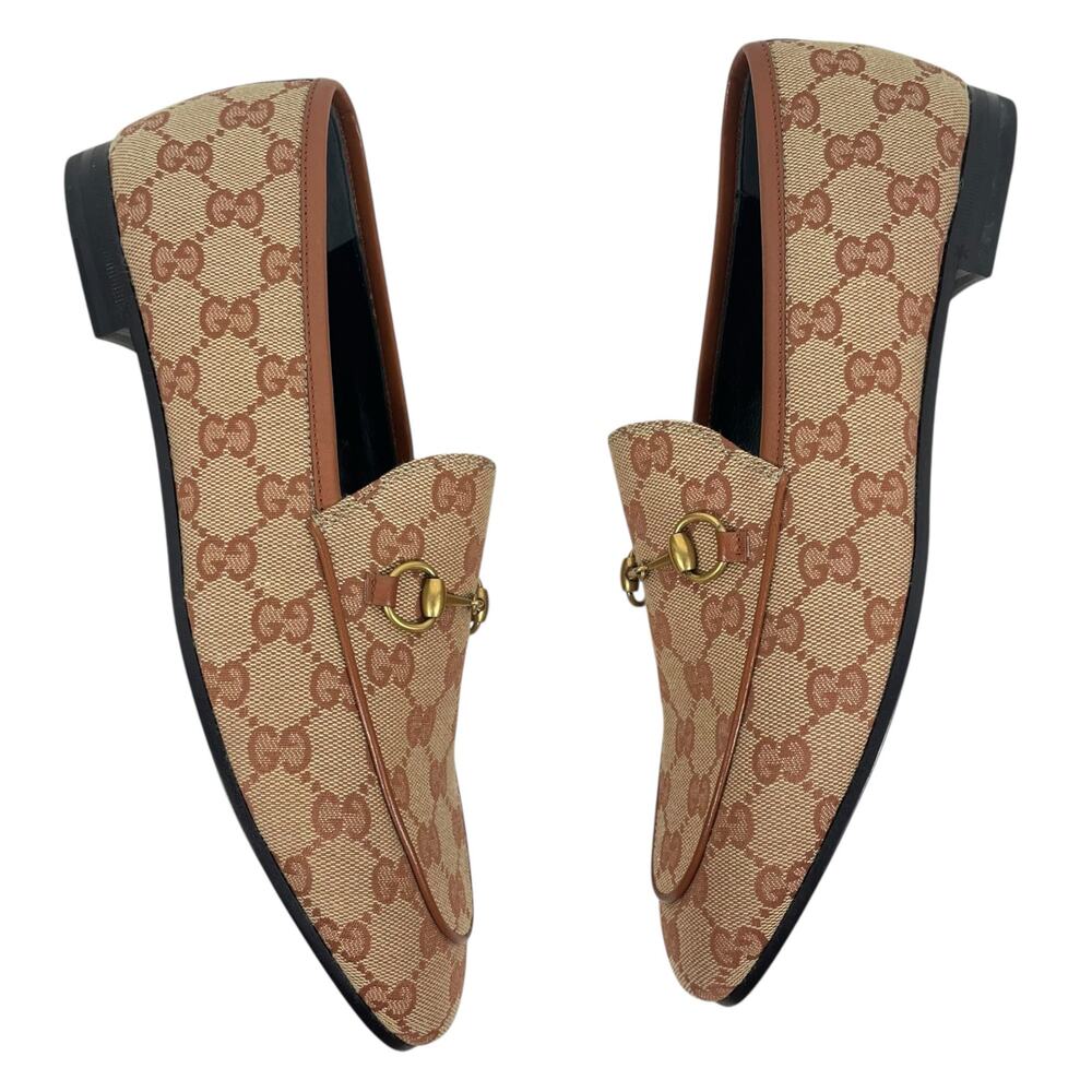 Gucci Jordaan GG Monogram Horsebit Loafer Ruggine Rust Size 40.5 - Picture 8 of 14